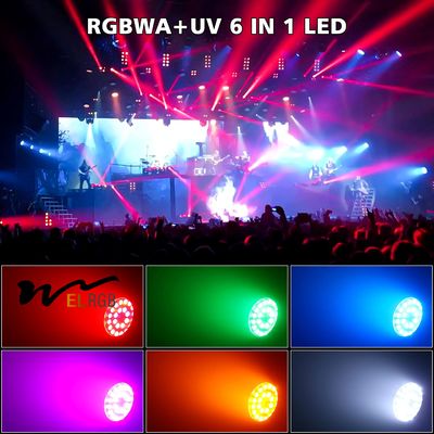 Good price 4100K Led Par Can Stage Lights RGBWA+UV 6In1 Par Stage Light online