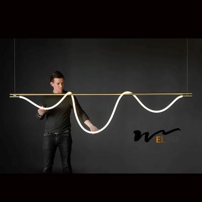 Good price 7000lm Restaurant Led Strip Chandelier Led Rope Chandelier 110~240V online
