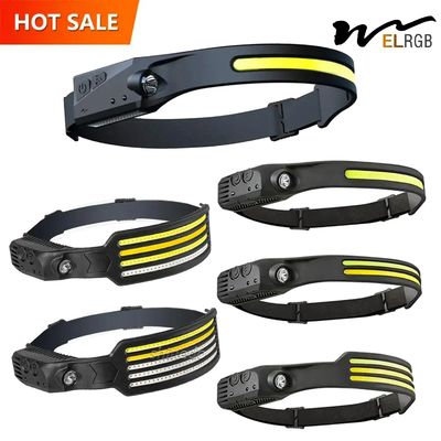 Good price USB Motion Sensor Head Torch Outdoor Working Light 10000 Hours Lifespan online