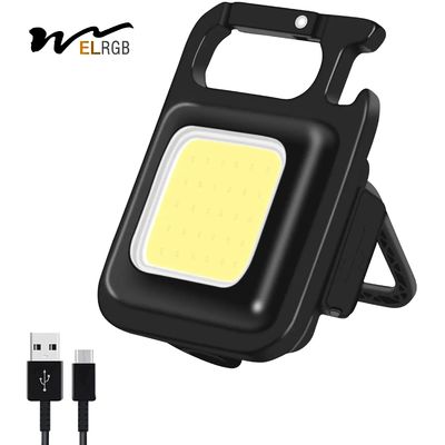 Good price 800Lm COB Rechargeable Keychain Light Portable 4 Light Modes Pocket online