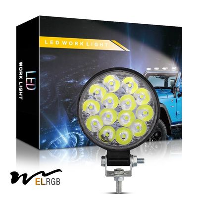 Good price 4X4 Offroad Headlight 14SMD 12V-80V Double Color Truck Spotlights online