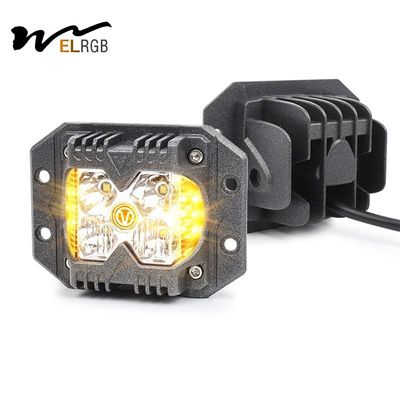 Good price 3500LM Cube Side Shooter Led Pods Vehicle LED Work Lights 12V 6500K online