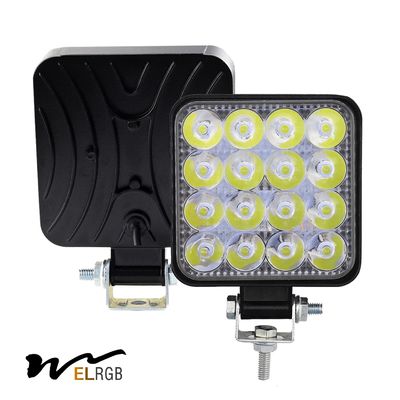 Good price 48W Square Vehicle LED Work Lights Bright 16 Leds Car Led Worklight online
