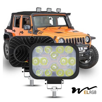Good price Ip67 Waterproof Vehicle LED Work Lights Square 24v 12v 42w 3 Inch online