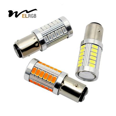 Good price Car Brake Light 1156 BA15S 1157 BAY15D P21W 33 LED 5630 3157 7440 7443 SMD Car Tail Bulb Brake Lights Auto Reverse Lamp online