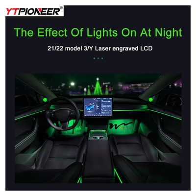 Good price 128 Colors Car Ambient Lighting Kit Tesla Model 3 Ambient Lighting 12V online