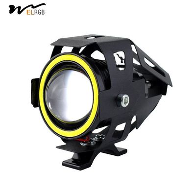 Good price 4000lm 12V Led Motorcycle Spotlights U7 Fog Driving Lamp High Low Beam online
