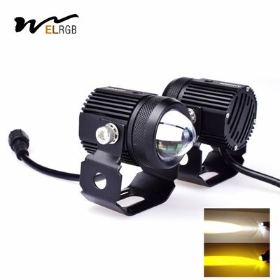 Good price H4 H6 T19 LED Motorcycle Lights IP68 Yellow Fog Lights Hi Lo Beam online