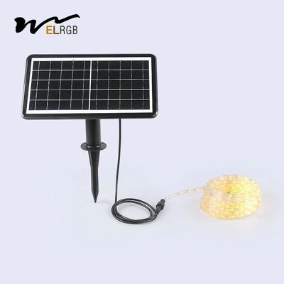 Good price 10m 2835 Outdoor Rope Solar Lights 3500K LiFePO4 Solar Led Tape Lights online
