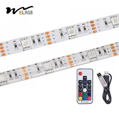 Good price 5V USB 5050 Self Adhesive LED Strip RGB 5000mm Addressable Led Strip online