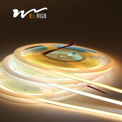 Good price 5mm Ultra Slim COB LED Strip 384LEDs/M 12V/24V High Density RA90 3000K Flexible Linear Dimmable Super Thin COB LED Tape online