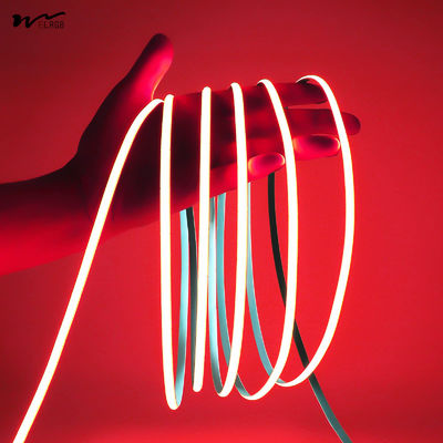 Good price Super Bright 5mm COB LED Strip 12V Red Color RA 90 High CRI LED Tape Light Cuttable Flexible 16.4FT online