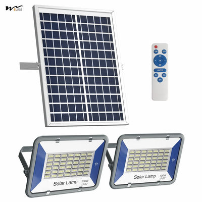 Good price 50000 Hours Working Time Solar Floodlight 100W with Remote Control LED IP67 Waterproof online