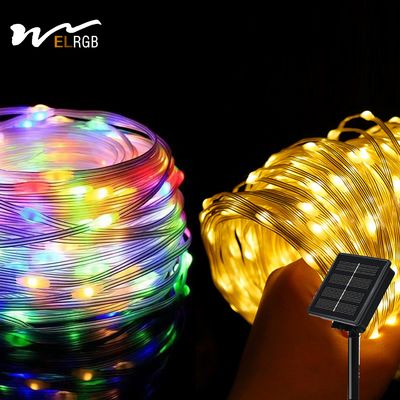 Good price 2kg Product Weight 100m LED Strip Line Solar String Lights for Courtyard Decoration online