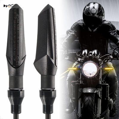 Good price Motorcycle LED Turn Signals Waterproof 2 Pieces Mini Running Light Indicators Flowing IP67 online