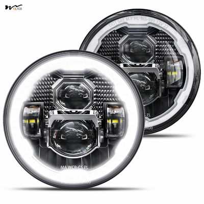 Good price Waterproof 7 Inch Led Headlights Halo Round Turn Signal Hi/Low Sealed Beam for Car online