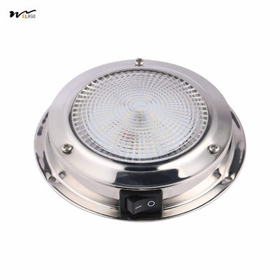 Good price Marine Dome LED Cabin Light Waterproof White Stainless Steel Surface Mount 12V 6.7 inches online