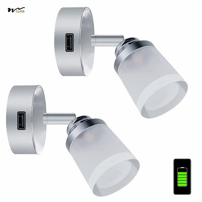 Good price 3W Touch Switch Wall Spot Light Caravan Interior Dimmable Bedside USB Reading online