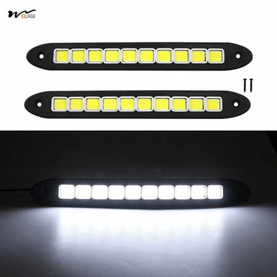 Good price Waterproof COB DRL Fog Lights for Car 2Pcs High Power LED Daytime Running Light Strip online
