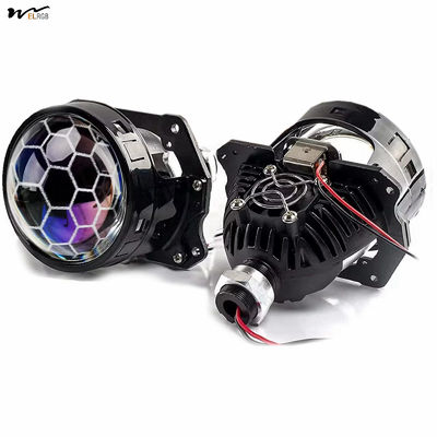 Good price Universal LED Headlight Kit for H1 H4 H7 Automotive Motorcycle Honeycomb Projection Lens online