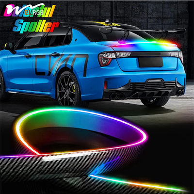 Good price 52 Inch RGB LED Car Trunk Rear Spoiler Roof Lip Kit Luminous Design for Performance online