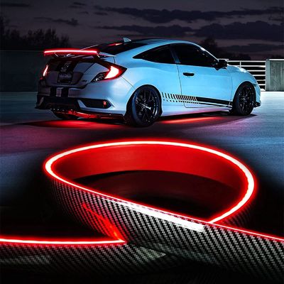 Good price 129.79 x 3.51 x 1.02 cm Packaging Size Luminous Car Spoiler with LED Strip Light online