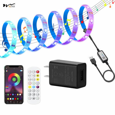 Good price 3- 5V USB LED Strip Light 4Pcs x 1.64ft/0.5m with Bluetooth Control and Music Sync online