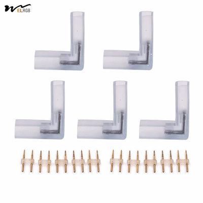 Good price Modern Style 2 Pin L Shaped LED Neon Light PVC Splice Connector for AC 110V Input Voltage online