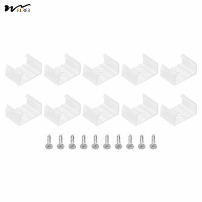Good price LED Strip Light Clips 40 Pack Mounting Bracket Fixing Clips Plastic Clamp Holders with Screws online