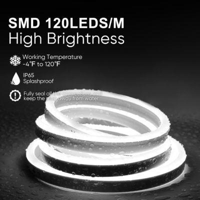 1.64ft/0.5m 2700k Led Strip Dimmable Led Rope Lighting 120V Indoor Outdoor