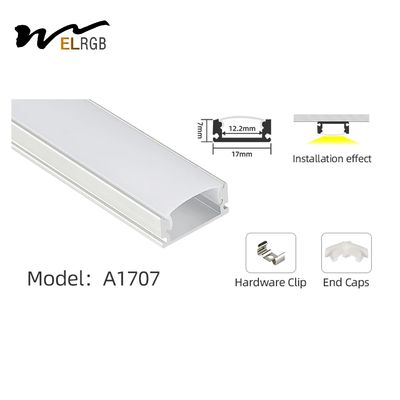 1m-3m 17x7mm Led Strip Aluminum Profile For Led Strip Lighting