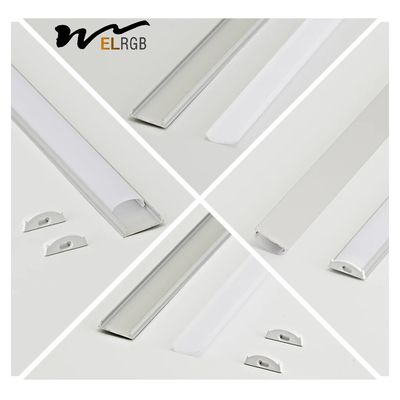 17x4mm Led Aluminum Channel Profile Curved Bendable Led Strip Light Profile