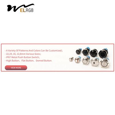 19mm 22mm Metal Push Button Switch 12mm 16mm Illuminated Momentary Switch