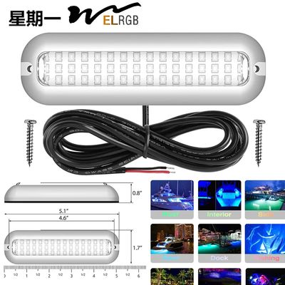 ROHS Yacht Blue Underwater Boat Lights Underwater Marine Lights For Boats