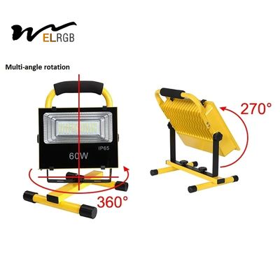 4800lm Rechargeable Led Floodlight 60W Portable Emergency Work Light