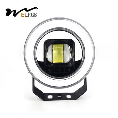 3000LM Auxiliary Round Amber Fog Lights For Off Road 4x4 Bumper Truck