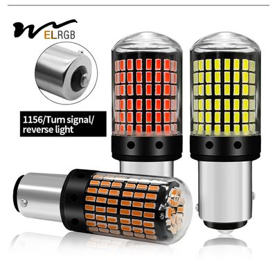 T20 144smd Car Led Bulb 1156 1157 7440 7443 White Yellow Red Light Led Turn Signal Light Driving Reverse Brake Light Bul