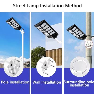 600W 800W 1000W LED Solar Powered Lights Solar Panel Street Lamp