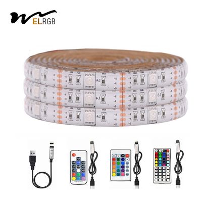 5V USB 5050 Self Adhesive LED Strip RGB 5000mm Addressable Led Strip