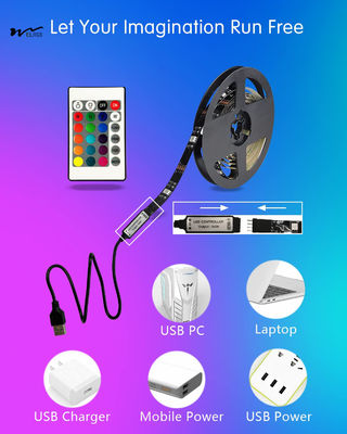 LED Step Lights for Bedroom Party Kitchen USB Powered 15 Color Options Remote Control