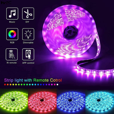Bluetooth Smart APP Control and Auto CAD Layout 50ft LED Strip Lights for Bedroom