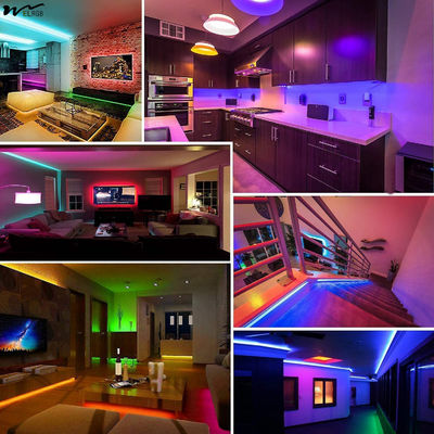 Bluetooth Smart APP Control and Auto CAD Layout 50ft LED Strip Lights for Bedroom