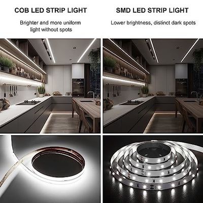 24V LED Tape Light Strip Touch Adjustable Natural White Light with Other Control Mode