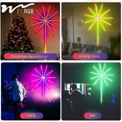 Festive decoration atmosphere lights LED music voice control lights for smoke flower