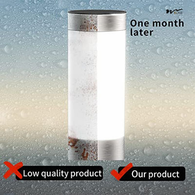 Solar Powered LED Landscape Lamp Column Outdoor IP44 Waterproof White Light Street Light