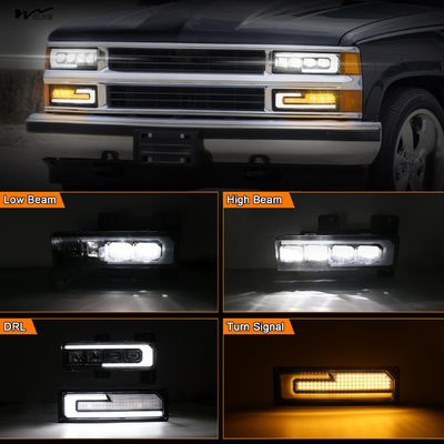 Head Lights Essential 500% Bright LED Headlight Assembly with Welcome DRL Turn Signal